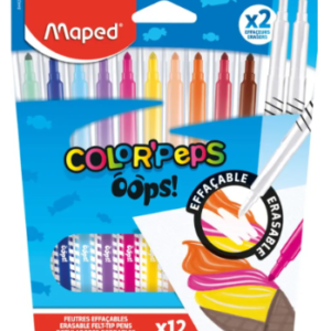 Canetinha Hidrográficas 10 cores - Apagável - Maped