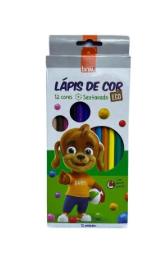Lápis 12 Cores BRW sextavado