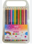 Lápis de cor - corpo com Glitter - 12 Cores - Tilibra