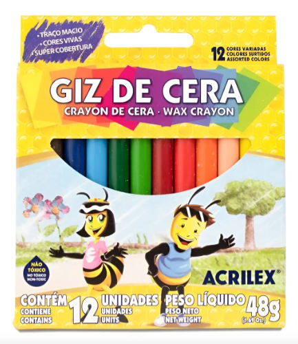 Giz de Cera 12 unid 48g