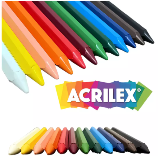Big Giz de Cera Triangular 12 cores (95g) Acrilex - Imagem 2