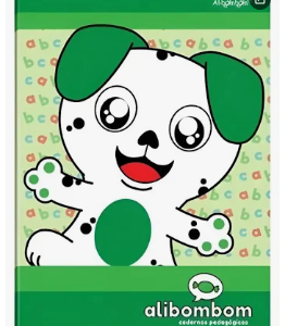 Caderno Alibombom 1.2.3 Com Pauta CAPA DURA