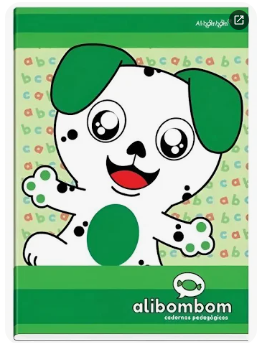 Caderno Alibombom 1.2.3 Com Pauta CAPA DURA